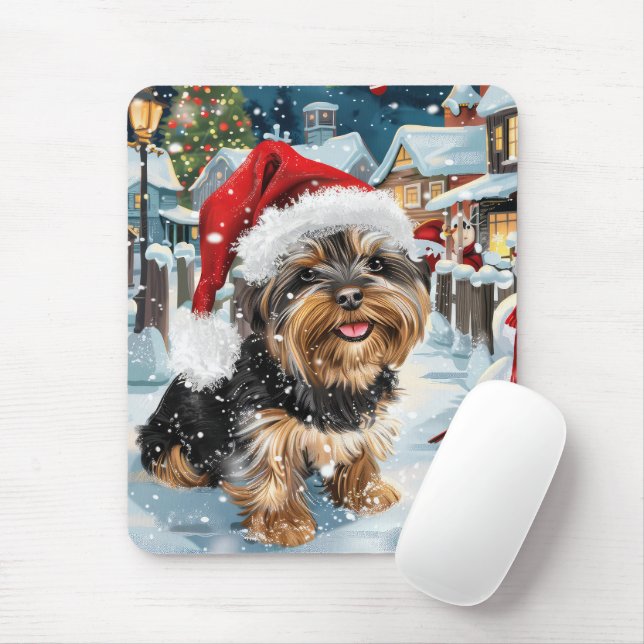 Biewer Terrier Hund Winter Wonderland jul Joy Musmatta (Med mus)