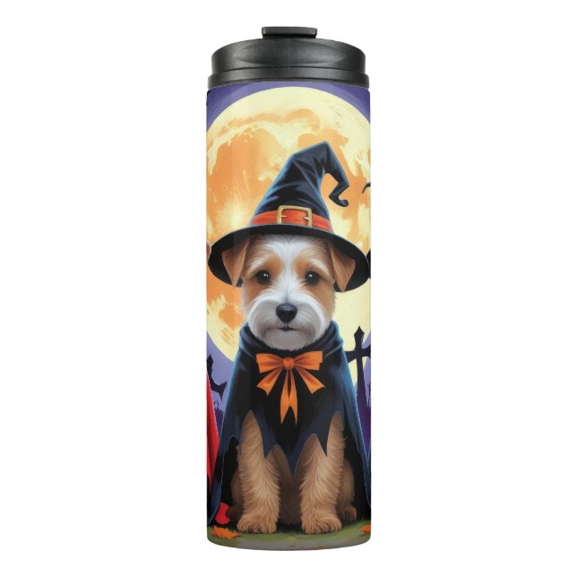 Biewer Terrier Hundar Pumpkin Halloween Funny (Framsida)