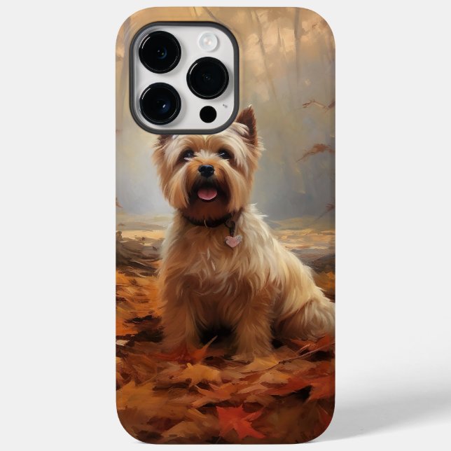 Biewer Terrier i höstlöv Fall Inspire (Baksida)