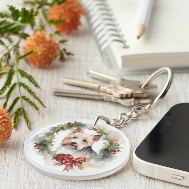 Biewer Terrier jul, andningsfång Valp (Högra Framsidan)