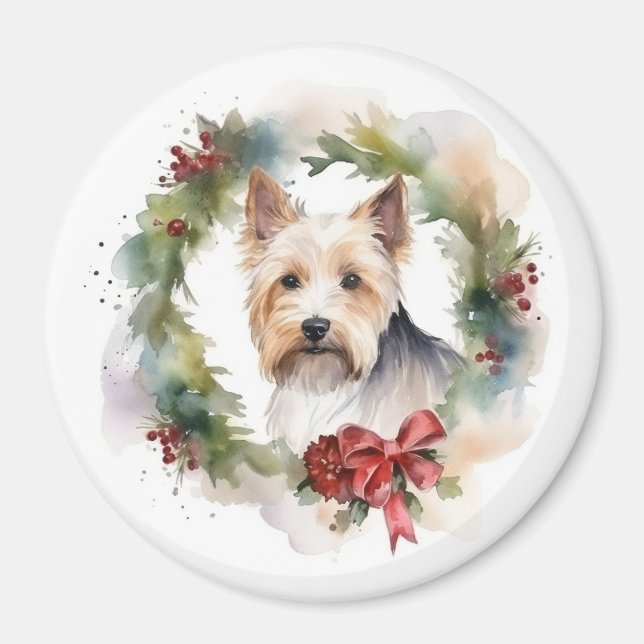 Biewer Terrier jul, andningsfång Valp Magnet (Framsidan)