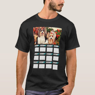Biewer Terrier Puppies Calendar 2023 T Shirt