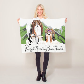 Biewer Terrier Puppy Blankett Fleecefilt