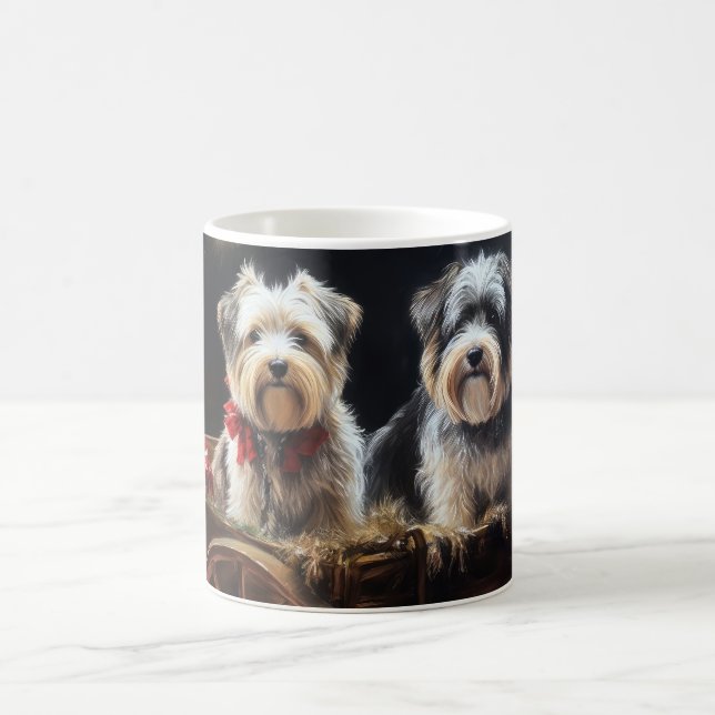 Biewer Terrier Snöig släde juldekoration Kaffemugg (Center)