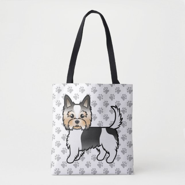 Biewer Terrier Yorkshire Terrier Hund & Tassar Tygkasse (Framsida)