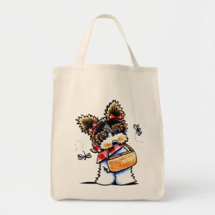 Biewer Yorkie picknick Time Tygkasse