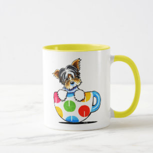 Biewer Yorkie Polka Dot Kopp