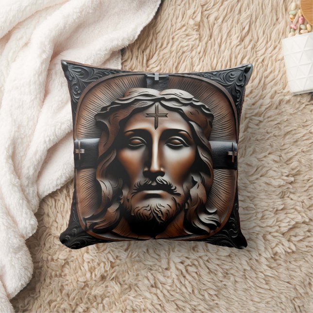 Bifall till Jesus med Kor-bakgrund Kudde (Filt)