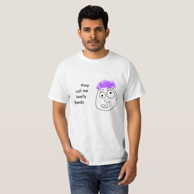 Biffig Rhonda utslagsplats Tee (Hel framsida)