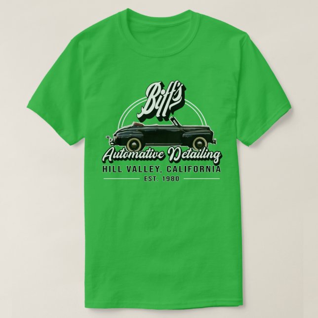 Biffs Auto Detailing Backe Valley California T Shirt (Design framsida)