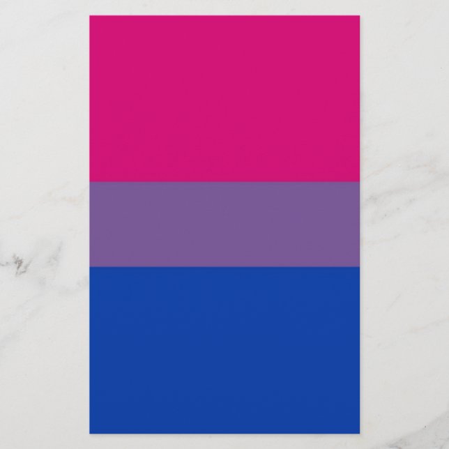 Biflaggaflugor för bisexuell pride brevpapper (Framsida)