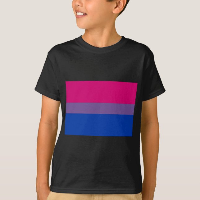 Biflaggaflugor för bisexuell pride t shirt (Framsida)