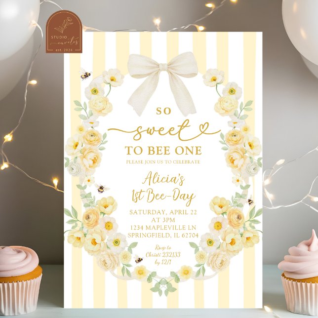 Biflodig Bow Coquette 1:a Bee-Dagen Inbjudan (Skapare uppladdad)