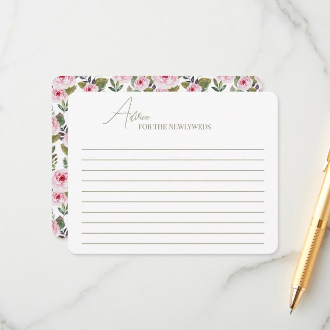 Bifogade kort råd för en bröllopsfest. (Fram/Back In Situ)