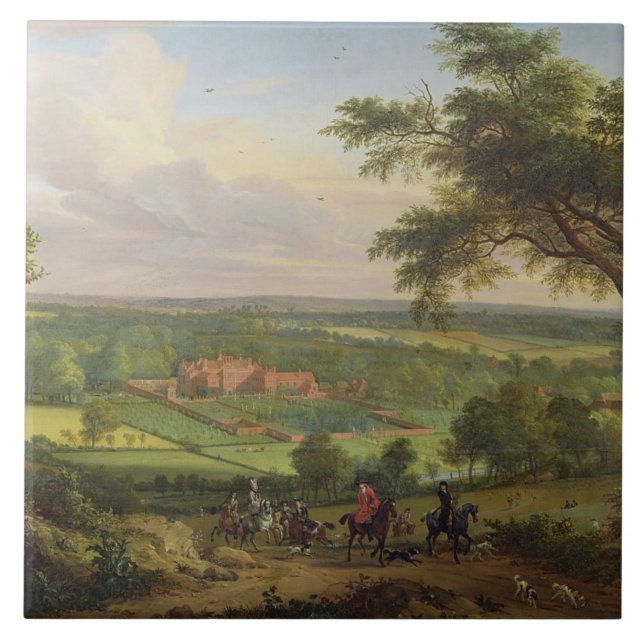 Bifrons parkerar, Patrixbourne, Kent, förr attribu Kakelplatta (Framsidan)