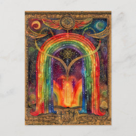 Bifröst the Norse Rainbow Bridge Helg Vykort