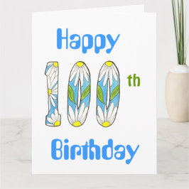 Big 100 Birthday Card Kort