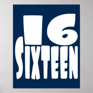 BIG 16:e sextonde födelsedagen Poster