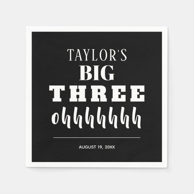 BIG 30ÅRS FÖDELSEDAG PARTY PAPPERSSERVETT (Framsidan)