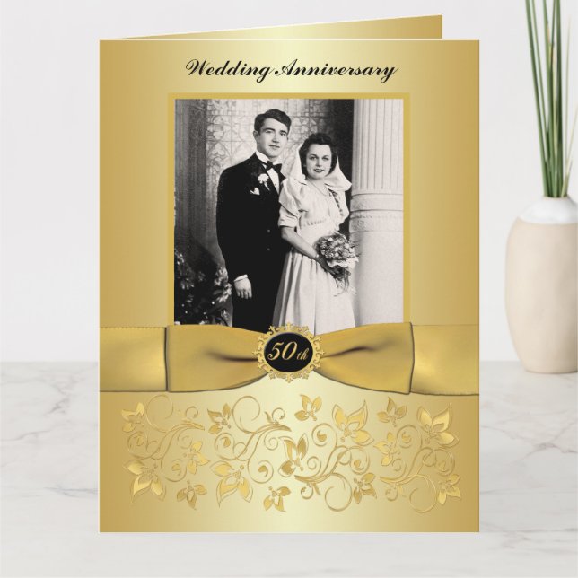 BIG 50-årsjubileum Foto Gäst Signeringskort Kort (Framsida)