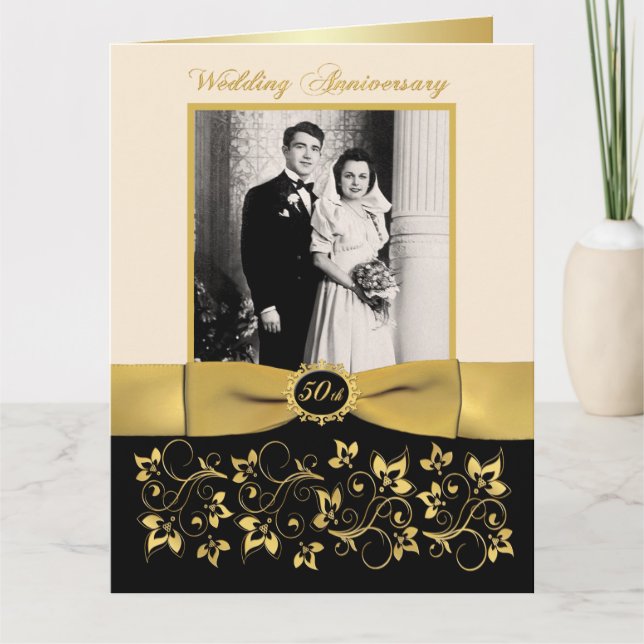 BIG 50-årsjubileum Foto Gäst Signeringskort Kort (Framsida)