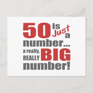 Big 50 Birthday Vykort