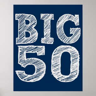 BIG 50:e födelsedagen Poster