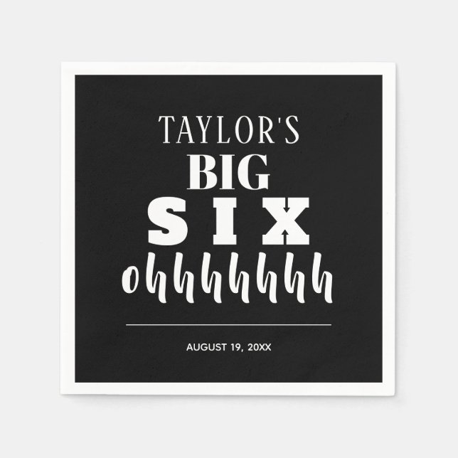 BIG 60:e Födelsedagsfesten Pappersservett (Framsidan)