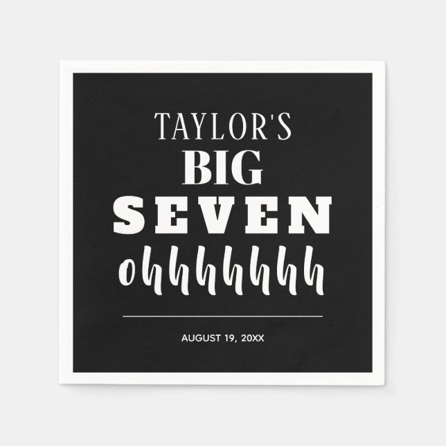 BIG 70:e Födelsedagsfesten Pappersservett (Framsidan)