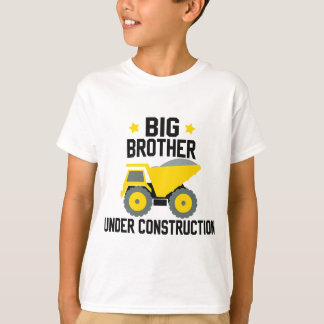 Big A Brother under Construction Gravid Announc T Shirt