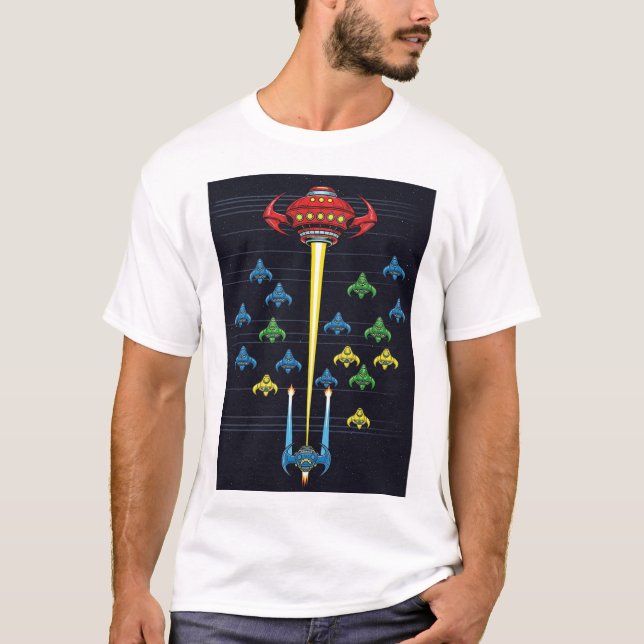 Big Aliens Ship T-Shirt (Framsida)