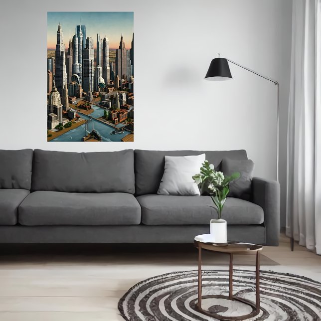 Big American City | AI Art Poster (Skapare uppladdad)