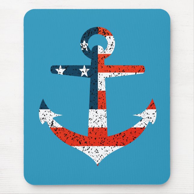 Big American Flagga Anchor Musmatta (Framsidan)