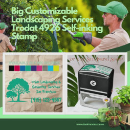 Big Anpassade Landscaping Services Trodat 4926 Självfärgande Stämpel