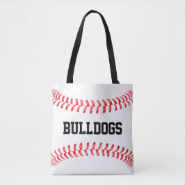Big Anpassningsbar Baseball Team Namn eller Text S Tygkasse