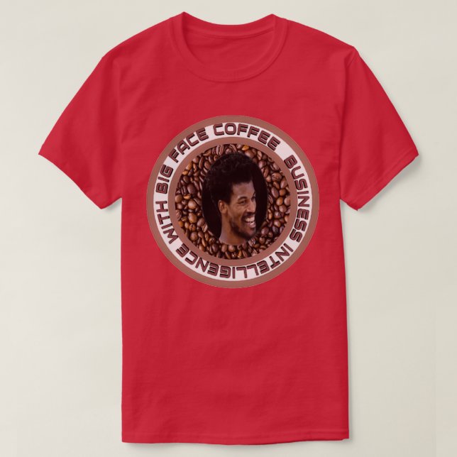 BIG ANSIKTE COFFEE 2 T SHIRT (Design framsida)