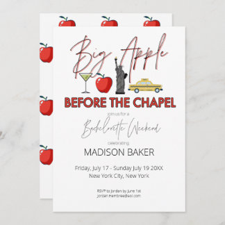 Big Apple före Chapel Bachelorette Inbjudan