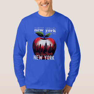Big Apple   New York City   Retro-grafik T Shirt