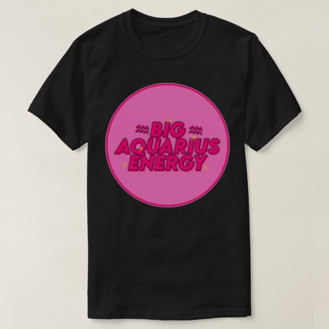 Big Aquarius Energy med gabyisCool T Shirt (Design framsida)
