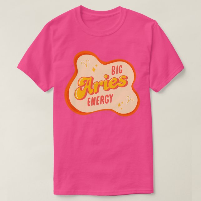 Big Aries Energy T Shirt (Design framsida)