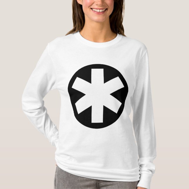 Big Asterisk - Black and White Tee (Framsida)