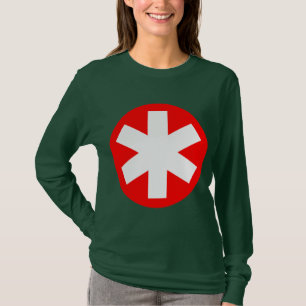 Big Asterisk - Red and White T Shirt