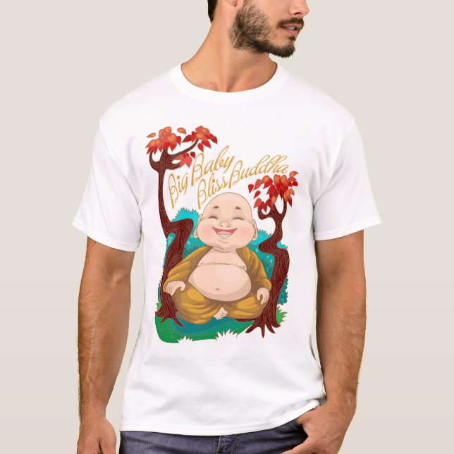 Big Baby Bliss Buddha T Shirt (Framsida)
