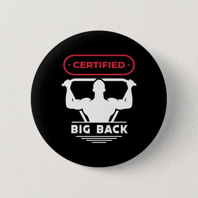 Big Back Auktoriserad Big Back Design Bodybuilding Knapp (Framsida)