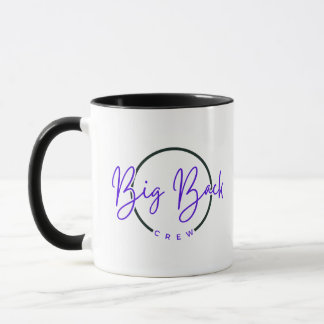 Big Back Crew Coffee Mugg (blått teckensnitt)