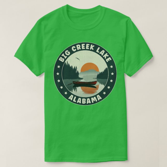 Big Bäck Sjö Alabama Sunset TShirt T Shirt (Design framsida)