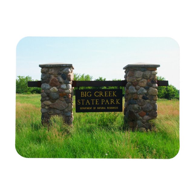 Big Bäck State Park, Iowa Magnet (Horisontell)