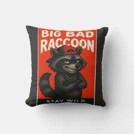 Big Bad Raccoon – Funny Wild Animal Kudde