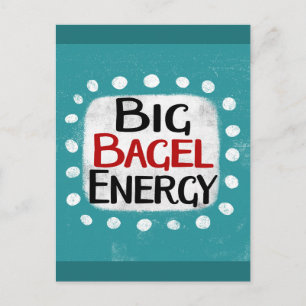 Big Bagel Energy-vykort Vykort