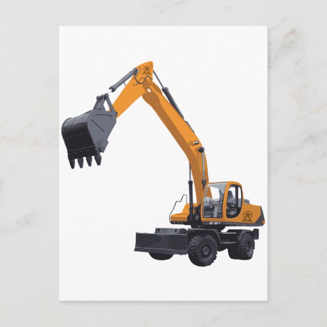 Big Bagger Excavator Vykort (Framsida)